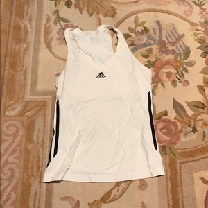 Adidas white tank size medium